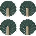 thumbnail image 1 of Gancho adhesivo de 4 piezas, gancho adhesivo para pared, carga máxima, ganchos autoadhesivos, gancho sin marcar, gancho autoadhesivo impermeable, gancho ligero de lujo (verde) ER, 1 of 5