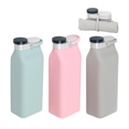thumbnail image 4 of Botella de agua plegable de silicona de 600 ml Botella de agua plegable portátil de grado alimenticio para exteriores Botellas de agua para acampar (gris) JFHHH pequeña, 4 of 4