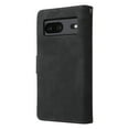 thumbnail image 6 of Dteck Compatible with Google Pixel 7 Wallet Case,Premium PU Leather Zipper Flip Folio Wallet with Wrist Strap Magnetic Closure Built-in Kickstand Protective Cover,Black, 6 of 7