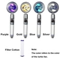 thumbnail image 2 of Turbo Charged Turbo Fan with Filter and Pause Switch Pressurized Massage Rainfall Shower Head 360 Rotated Handheld Turbocharged Pressure Water Flow Regulation SILVER WITH FILTER COTTON, 2 of 8