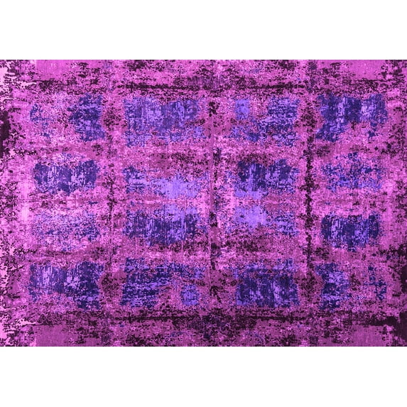 Ahgly Company Indoor Rectangle Persian Pink Bohemian Area Rugs, 7' x 9'