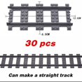 thumbnail image 1 of New City Trains Flexible Tracks Soft Straight Curved Rails Switch Building Block Creative Models Railways Toys For Kids Gifts, 1 of 5