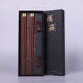 thumbnail image 2 of High Quality Premium Natural Red SandalWood Chopsticks Gift Box Packaging Household Cutlery Tableware Set Chinese Chopsticks (Blue E), 2 of 7