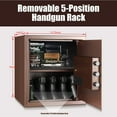 thumbnail image 2 of Security Cabinet Safe, Steel Lock Box hand Gun Safe with Digital Keypad Access -Perfect for Home/Office/Hotel, Secure Pistols, Documents, Jewelry, Valuables-13.75 x 13 x 15Inches Keypad Safe, 2 of 6