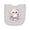 AC-Heather Grey, variant on Inktastic Cute Owl with Heart and Flowers Newborn Bib