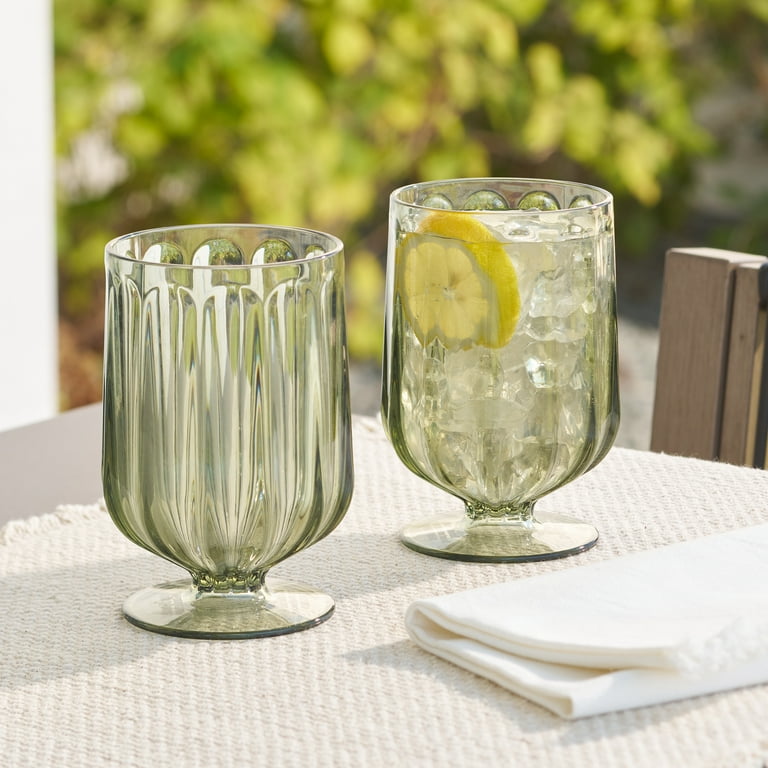 Better Homes & Gardens 15-Ounce Tritan Plastic Wine Goblet Green