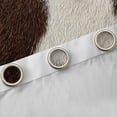 thumbnail image 4 of Homewish Brown White Cowhide Curtains Pack of 2 (42x84 Each),Cattle Hide Print Curtains Blackout,Rustic Farmhouse Bedroom Curtains For Teens,Super Cozy Room Decor, 4 of 6