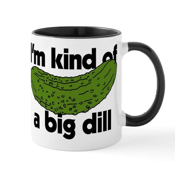 CafePress - I'm Kind Of A Big Dill 15 Oz Ceramic Large Mug - 11 oz Ceramic Mug - Novelty Coffee Tea Cup