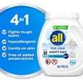 thumbnail image 2 of Unit Dose Laundry Detergent, Mighty Pacs, Free Clear, 80 Count, 2 of 5