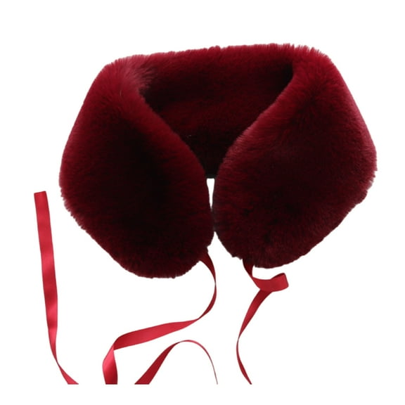 ZPAQI Plush Adjustable Scarf Unisex Winter Neckerchief Adults Thermals Neckwear