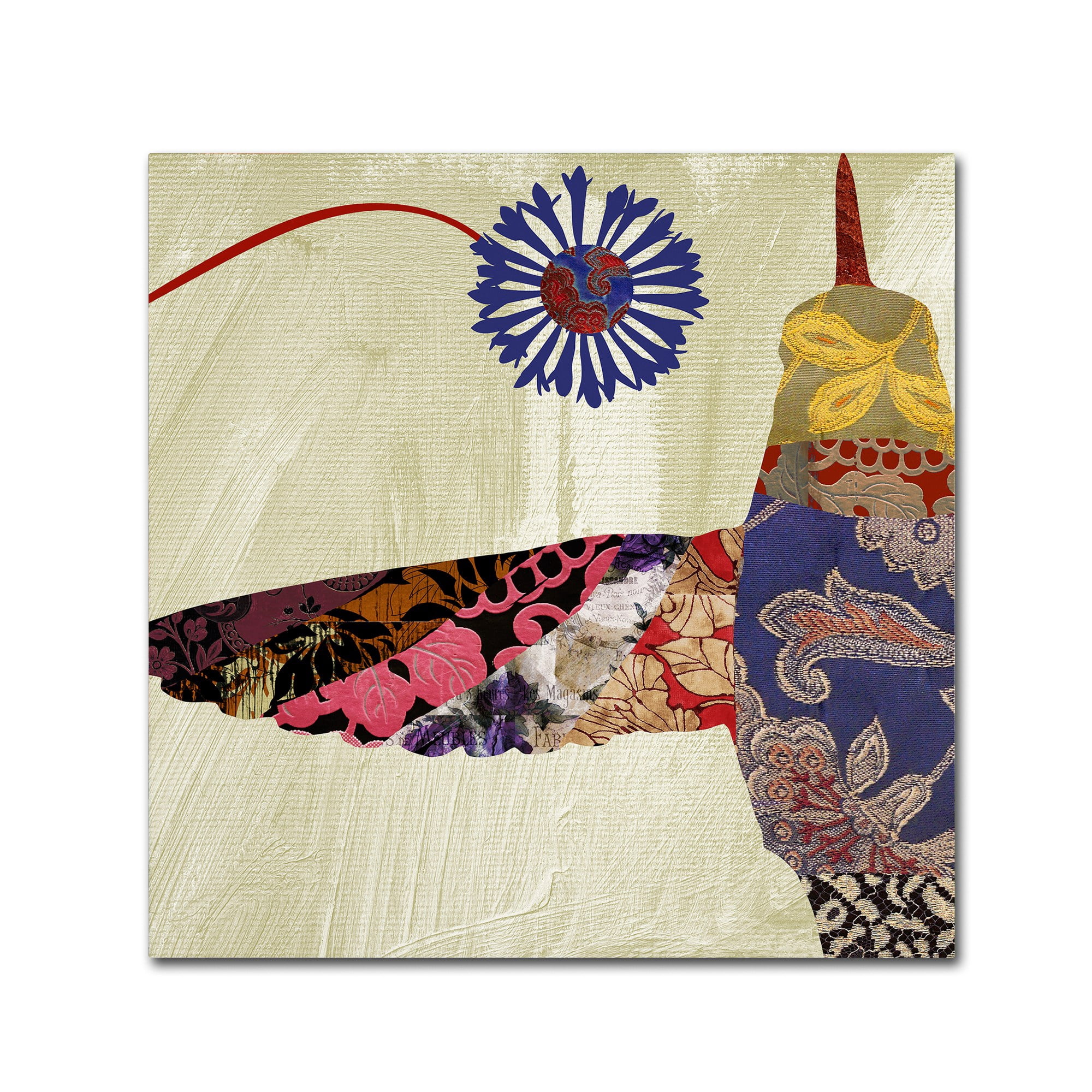 Trademark Fine Art "Hummingbird Brocade I" Canvas Art by Color Bakery
