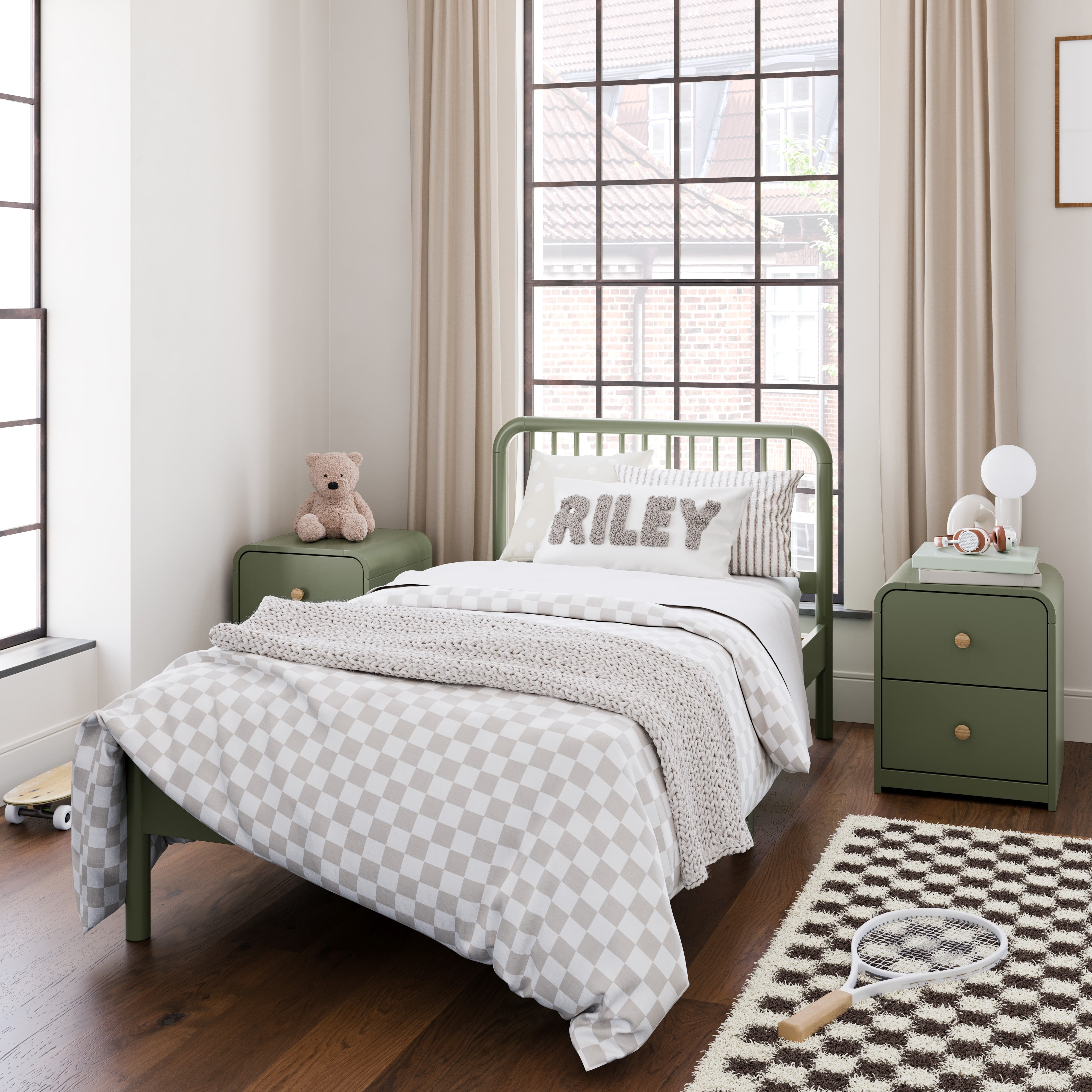 Storkcraft Porto Twin Bed, Olive
