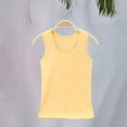 thumbnail image 5 of UACY Girl Cotton Sleeveless Shirt Strap Racerback Athletic Tank Top Toddler Summer Comfy Top Kid Girls Soft Yoga Casual Undershirt (Yellow, 11-12 Years), 5 of 9