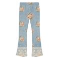 thumbnail image 4 of MuXiKeJi Clothes Baggy Jeans for Cute Print Elastic Waist Wide Leg Flared Denim Pants Regular Fit Long Casual Bottoms Girls Denim Jeans, 4 of 8