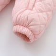 thumbnail image 5 of Caqnni Baby Boys' Bunting Toddler Little Girls Zipper Fuzzy Hooded Romper Jumpsuit Coat Sweatshirt Bodysuit Jumpsuit (D,Pink), 5 of 8