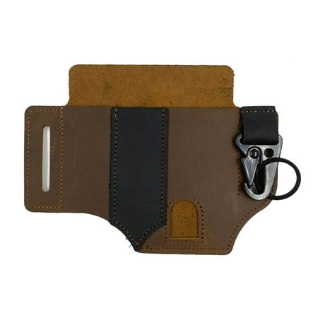 

Leather Sheath Multi-tool Sheath EDC Pocket Organizer Holder for Belt and Flashlight Outdoor Camping Tool
