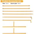 thumbnail image 6 of Garfans 6.6FT Wedding Arch Door Metal Garden Arch Arbor Archway Iron Rack for Climbing Plants Roses Vines, Outdoor Patio Lawn Backyard Party Decor,Gold, 6 of 6
