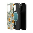 thumbnail image 2 of DistinctInk MagSafe Tough Case for Apple iPhone 14 Pro (6.1" Screen) - Joyful Daisies: A Lively Cartoon Pattern - Raised Bezel Screen Guard, 2 of 6