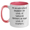White/Pink, variant on Aerospace Engineer Sarcasm Gifts Two Tone Coffee Mug Birthday
