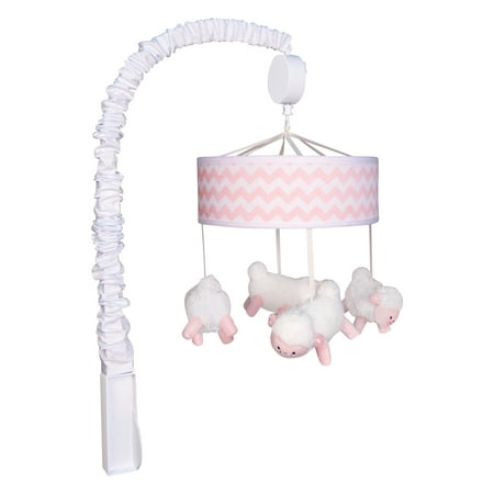Trend Lab Pink Sky Chevron Musical Mobile (Best Lnb For Sky)