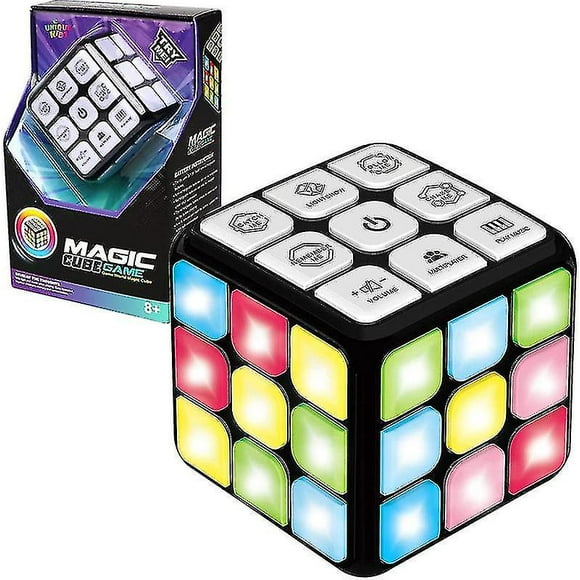 Jcsw 4-in-1 Flashing Cube Electronic Memory & Brain Game Handheld Game For Kids