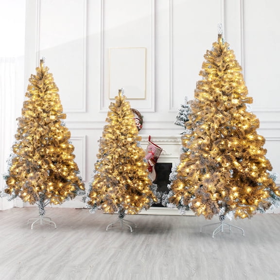 Christmas Tree With Lights 23.62inch Snow Flocked Artificial Christmas Tree White Realistic Xmas Pine Tree with Premium PVC Branches Sturdy Metal Stand,Easy Assembly for Holiday Home Decor