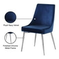 thumbnail image 4 of Meridian Furniture Karina Navy Velvet Dining Chair (Set of 2), 4 of 5