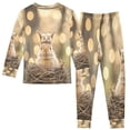 thumbnail image 2 of BZSMCE Unisex Pajama Set Snug-Fit Cotton Sleepwear Squirrel's Spring Smile Printed, 2 of 7