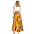 thumbnail image 2 of Sakkas Asma Second Convertible Traditional Wax Print Adjustable Strap Maxi Skirt - 249 - One Size, 2 of 5