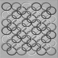 thumbnail image 1 of Ahgly Company Machine Washable Indoor Square Transitional Sonic Silver Gray Area Rugs, 4' Square, 1 of 7