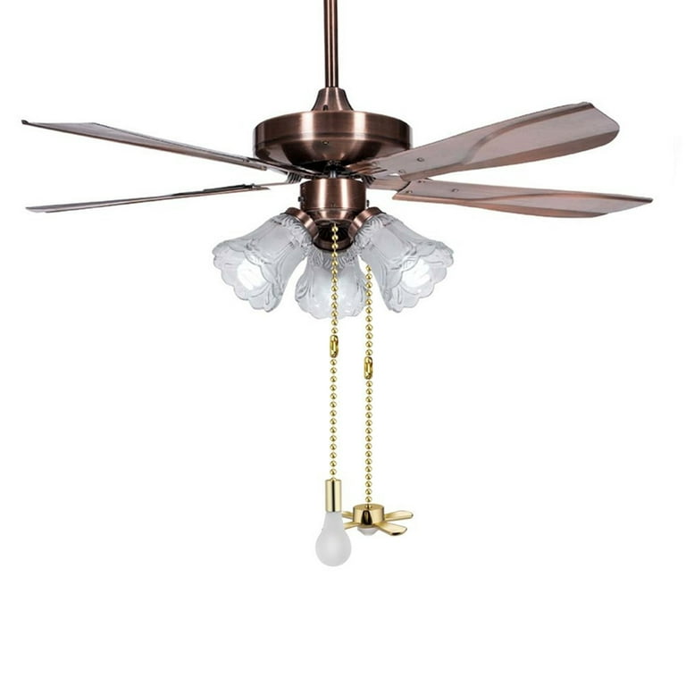 24 Inch Adjustable Ceiling Fan Pull Chain Extension with Refracted Filigree  Ornament - Multiple Finishes - royalLAMPSHADES