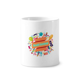 thumbnail image 1 of Carnaval de la cinta Cepillo de dientes titular de la pluma Mug de ceramica blanca taza 350ml, 1 of 2