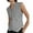 Gray, variant on Button Up Asymmetrical Womens V Neck Hem Work Office Suit Vests Waistcoat Vest Sleeveless Blazers