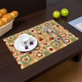 thumbnail image 2 of Placemat, Pioneer Flower Floral Print Pattern Place Mats Table Mat Set Of 2, PVC Washable Placemats for Party Kitchen Dining Decoration, 18x12 Inch, Fade Resistant, 2 of 6