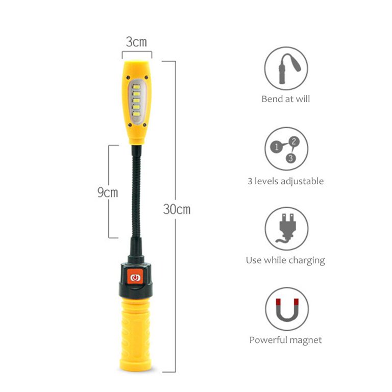 LED Work Light, COB Rechargeable Work Light with Magnetic Base 360°  Rotation and 5 Lighting Modes Portable Work Light Inspection Light for Auto  Repair, Home and Emergency Use price in Saudi Arabia