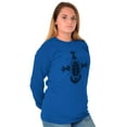 thumbnail image 3 of Scarab Ankh Ancient Egyptian Symbols Long Sleeve TShirt Men Women Brisco Brands L, 3 of 6