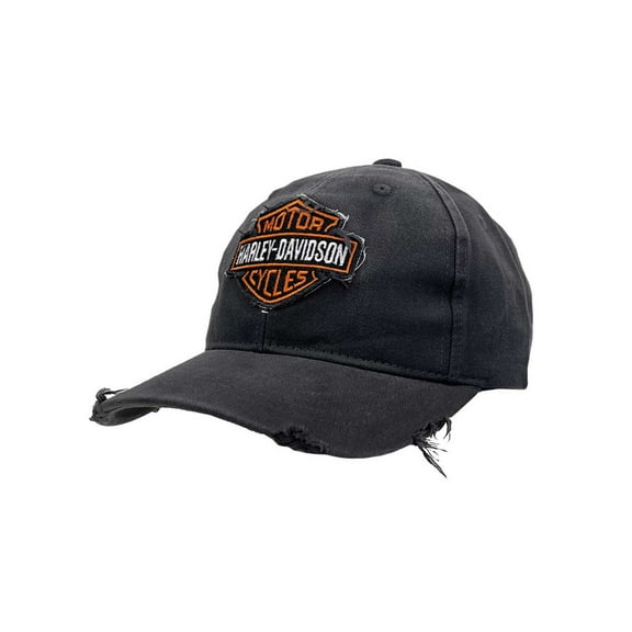 Harley-Davidson Men's Distressed Bar & Shield Adjustable Baseball Cap, Washed, Harley Davidson