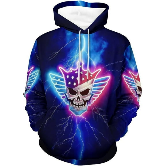Cody Rhodes Hoodie Fashion Casual Long Sleeve Men's and Women's Sweatshirt Street Hoody 3D Double-Sided Printed Drawstring Sweatshirt