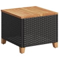 thumbnail image 1 of Mesa de café VidaXL para patio, cuadrada, poliratán, madera de acacia, 1 of 9