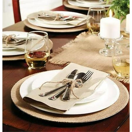 Burlap Charger Plates - Walmart.com Burlap Charger Plates - Walmart.com