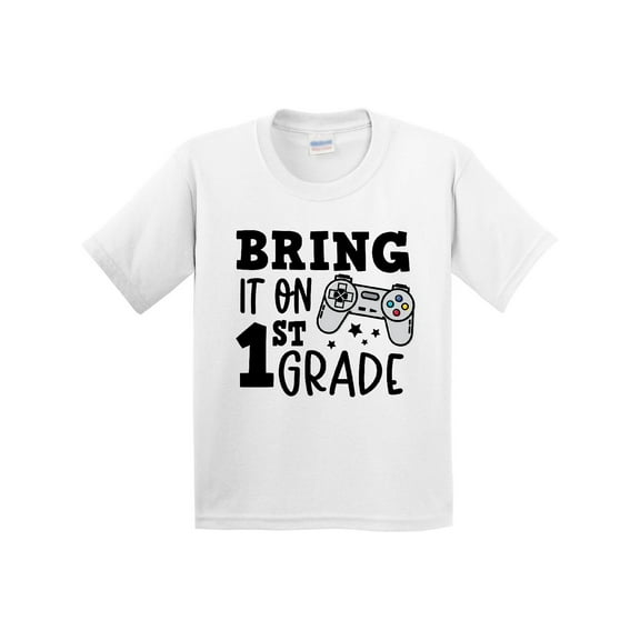 Inktastic Bring It on 1st Grade Video Game Controller Youth T-Shirt