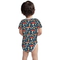 thumbnail image 5 of Daiia Colorful Mushrooms Printed Unisex-Baby Short Sleeve Onesies Bodysuits Baby Climbing Clothes Soft and Comfortable Romper with Expandable Shoulder Design-9M, 5 of 8