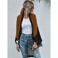 thumbnail image 5 of Vedolay Cardigan Sweaters for Women Open Front Cardigans Soft Draped Ruffle Shrugs Coffee,L, 5 of 5