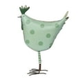thumbnail image 6 of Alpine Corporation Metal Polka Dot Hen Decor Green Iron Decoration, 1.8 lbs, 6 of 12