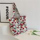thumbnail image 2 of Bolso de hombro de mujer con diseño floral de moda, de algodón, versátil, para uso diario, de gran capacidad, para llevar hasta la axila, 2 of 5