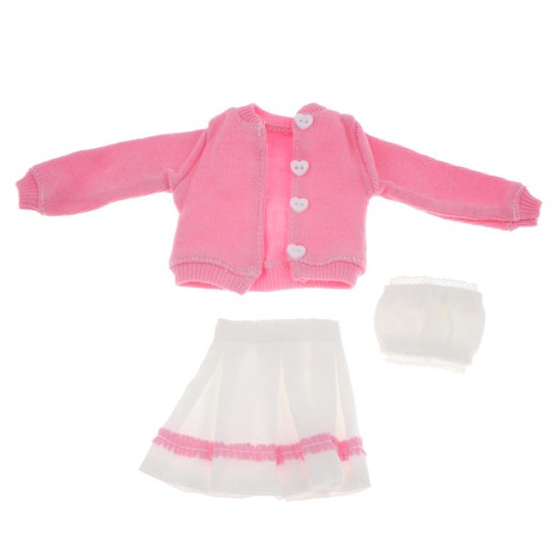 Ropa de muñeca de 12 pulgadas 1/6 Conjunto de Ropa de Muñeca Pulgadas BJD PH Femenina Muñeca , Rosa oscuro Magideal Ropa de muñeca de 12 pulgadas