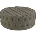 thumbnail image 1 of Modern Contemporary Urban Design Living Lounge Room Ottoman, Grey Gray, Fabric, 1 of 5