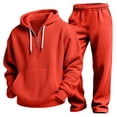 thumbnail image 2 of LYEAA Fall Outfits for Men 2 Piece Lounge Wear Set Long Sleeve Hoodie and Pant Casual Two Piece Set with Pockets, 2 of 8