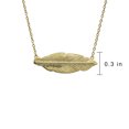 thumbnail image 4 of Bling Jewelry Womens  Style Feather Leaf Pendant Necklace in 14K Gold Plated Silver, 4 of 4