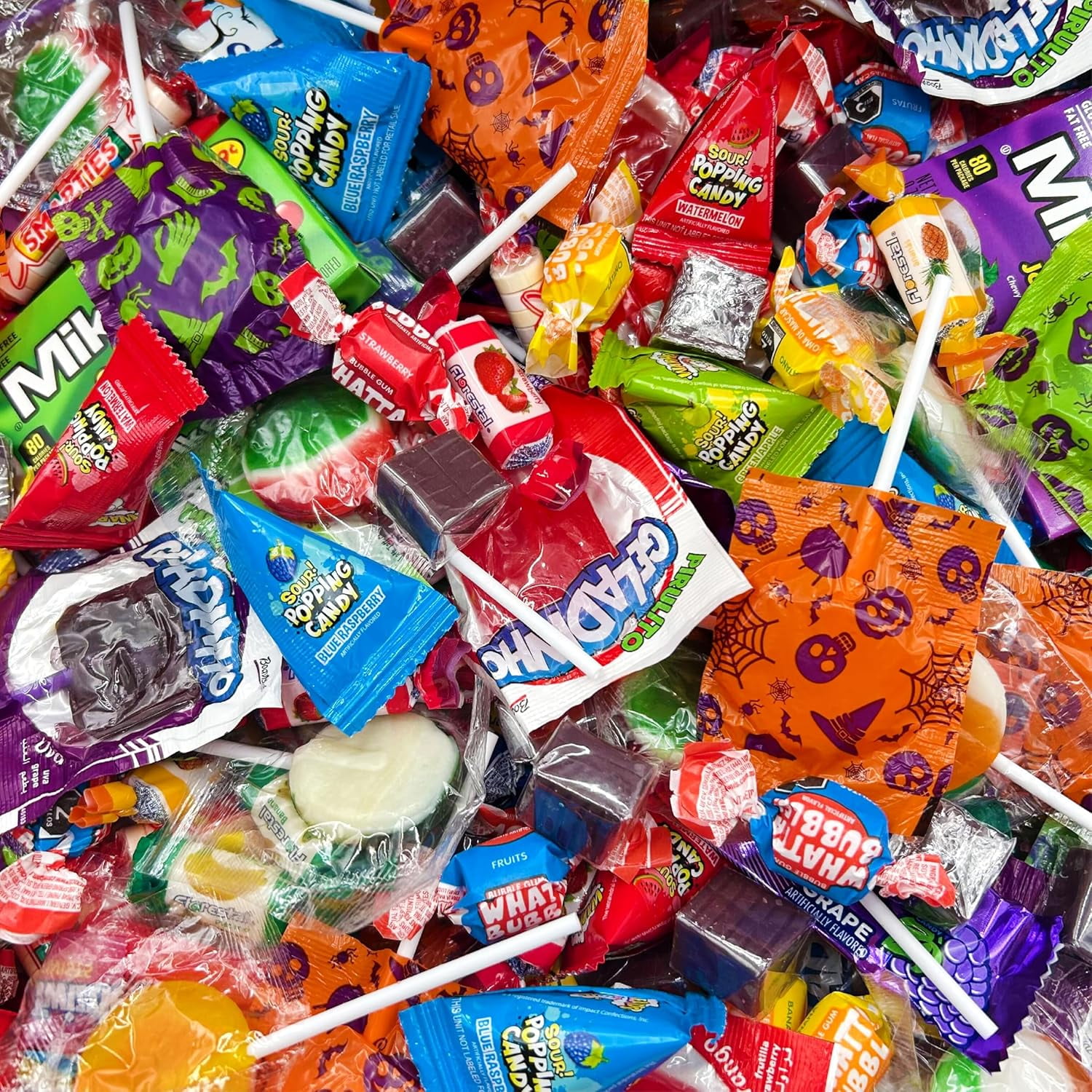 Party Candy Variety Pack | 12 Pound Box - Approx. 930 Count | Bulk Candy for Classroom | Assorted Halloween Candy Individually Wrapped | Popping Rocks, Lollipops, Taffies, Gum, Caramels